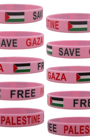 Silicone Wristband with logo 8 Inch Palestion Silicone Wristband