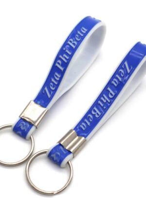 Zeta Phi Beta Silicone Keychain